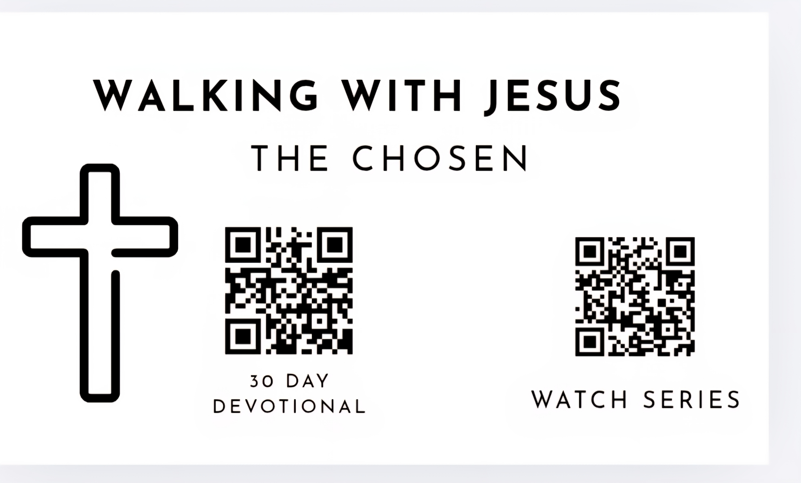 30 Day Devotional — The Chosen Series QR code card