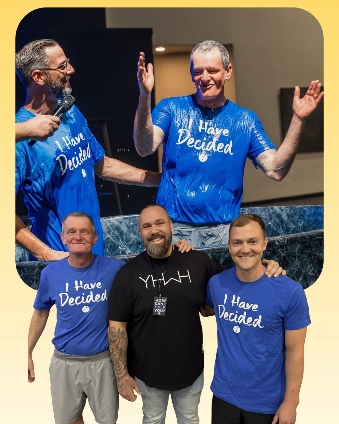 Post baptism joy — a life changed